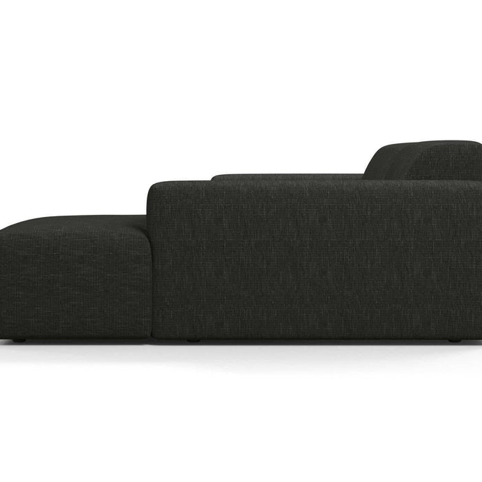 NADUVI Collection Nina Hoekbank Rechts - Linnen - Antraciet