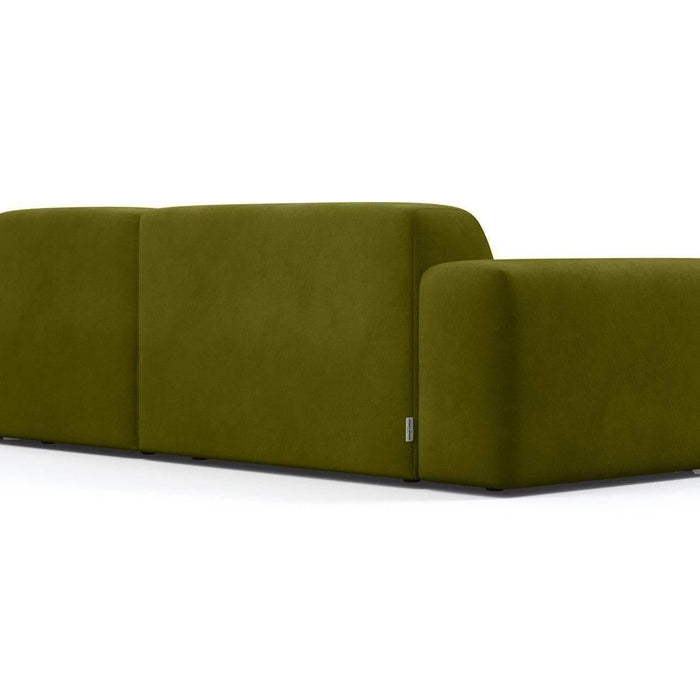 NADUVI Collection Nina Hoekbank Rechts - Velvet - Olijfgroen