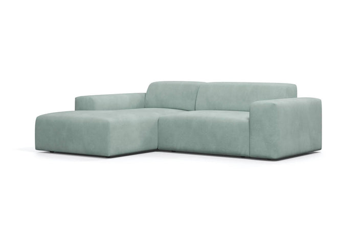NADUVI Collection Nina Hoekbank Links - Velvet - Mintgroen
