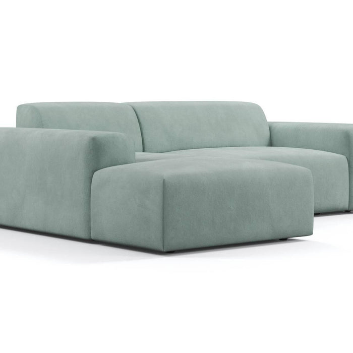 NADUVI Collection Nina Hoekbank Links - Velvet - Mintgroen