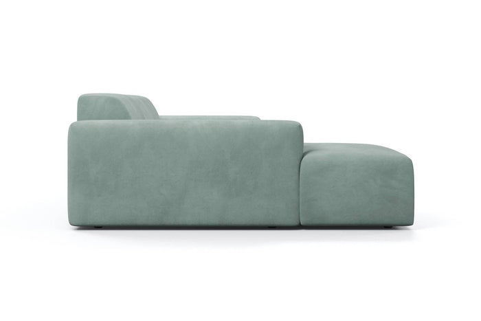 NADUVI Collection Nina Hoekbank Links - Velvet - Mintgroen