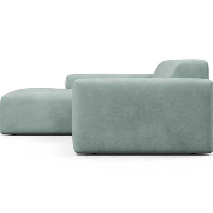 NADUVI Collection Nina Hoekbank Links - Velvet - Mintgroen