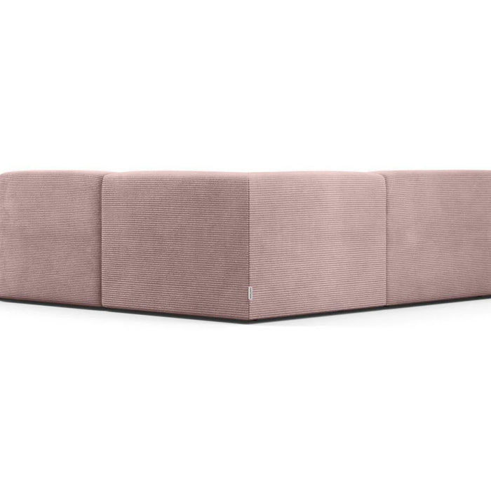 NADUVI Collection Nina Big Hoekbank Rechts - Ribstof - Lila