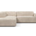 NADUVI Collection Nina Big Hoekbank Links - Velvet - Beige