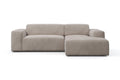 NADUVI Collection Nina Hoekbank Rechts - Velvet - Taupe