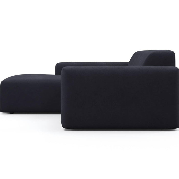 NADUVI Collection Nina Hoekbank Links - Velvet - Marineblauw