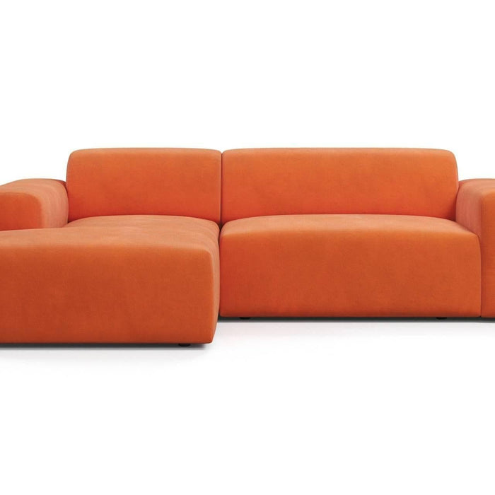 NADUVI Collection Nina Hoekbank Links - Velvet - Oranje