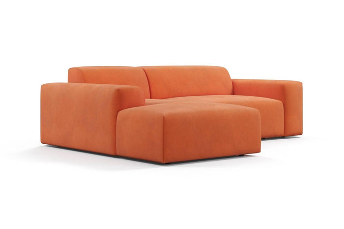 NADUVI Collection Nina Hoekbank Links - Velvet - Oranje