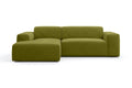 NADUVI Collection Nina Hoekbank Links - Velvet - Olijfgroen