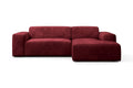NADUVI Collection Nina Hoekbank Rechts - Velvet - Bordeauxrood