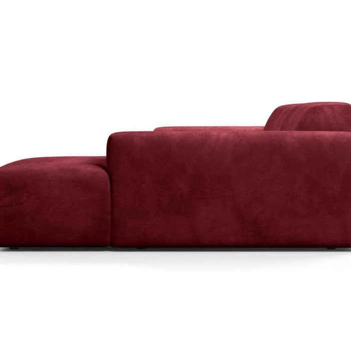 NADUVI Collection Nina Hoekbank Rechts - Velvet - Bordeauxrood
