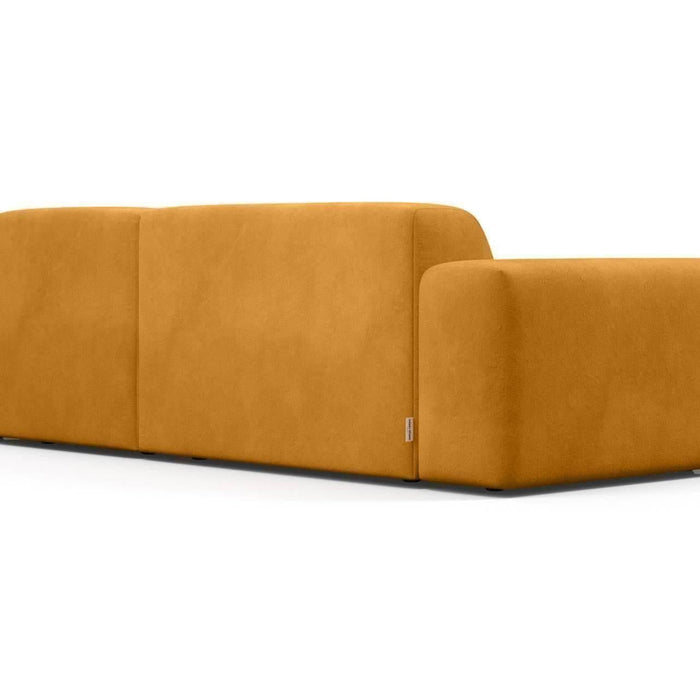NADUVI Collection Nina Hoekbank Rechts - Velvet - Mosterdgeel