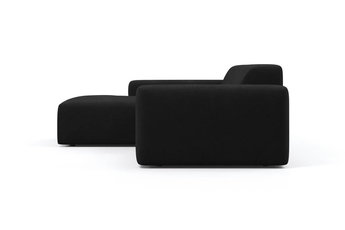 NADUVI Collection Nina Hoekbank Links - Velvet - Zwart