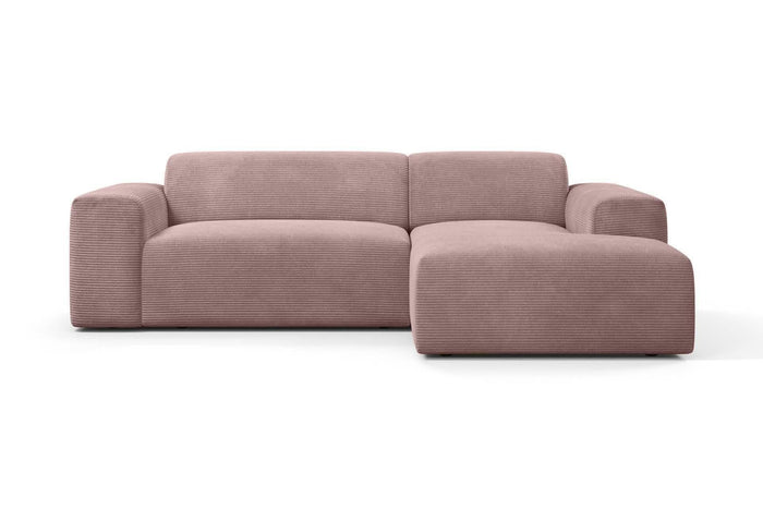 NADUVI Collection Nina Hoekbank Rechts - Ribstof - Lila