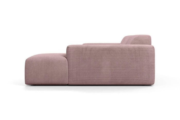 NADUVI Collection Nina Hoekbank Rechts - Ribstof - Lila