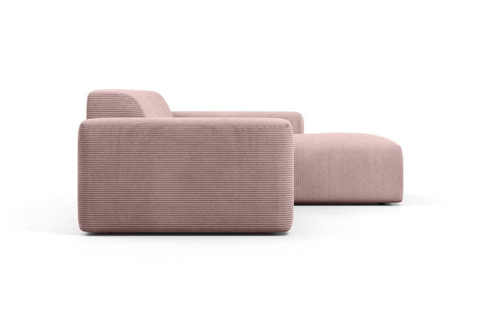 NADUVI Collection Nina Hoekbank Rechts - Ribstof - Lila