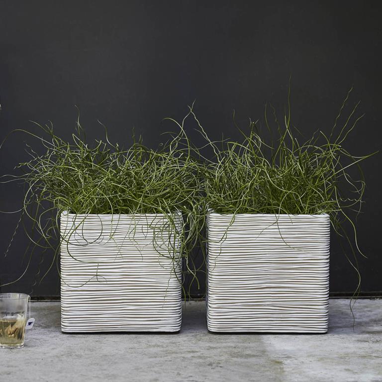 Capi Europe Nature Rib Vierkant Bloempot 40 x 40 cm
