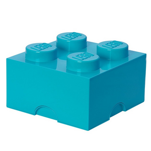 LEGO® Brick 4 Opbergbox - Turquoise