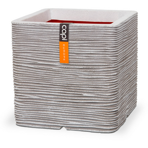 Capi Europe Nature Rib Vierkant Bloempot 30 x 30 cm