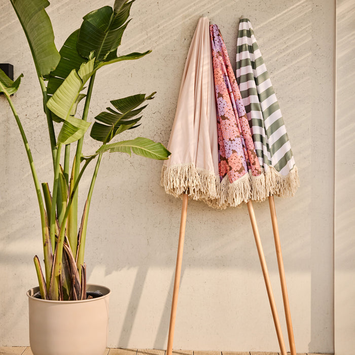 by fonQ basic Tassel Parasol Ø 200 cm - Crème Latte