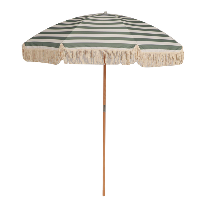 by fonQ basic Tassel Parasol Ø 200 cm - Striped Sage