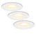 HOFTRONIC 3x Venezia - LED Inbouwspots Badkamer IP65 Wit
