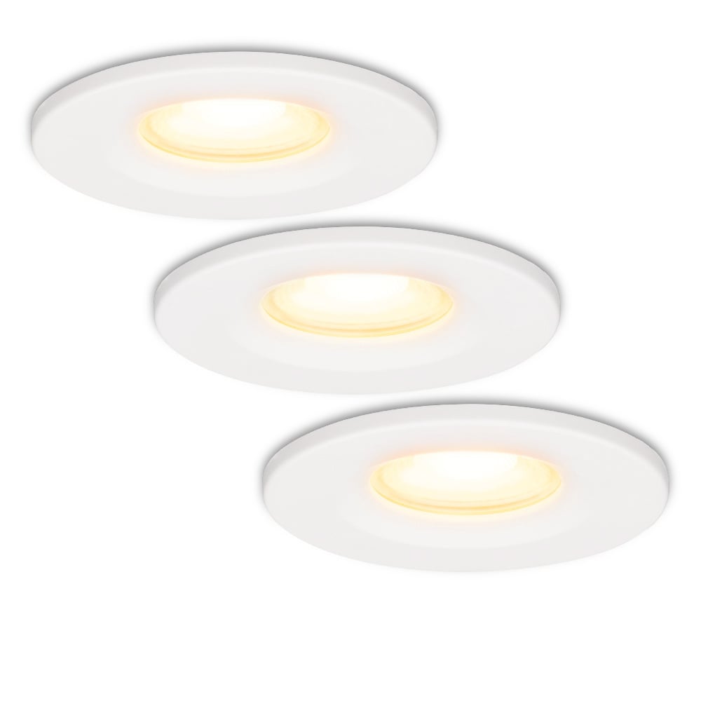 HOFTRONIC 3x Venezia - LED Inbouwspots Badkamer IP65 Wit