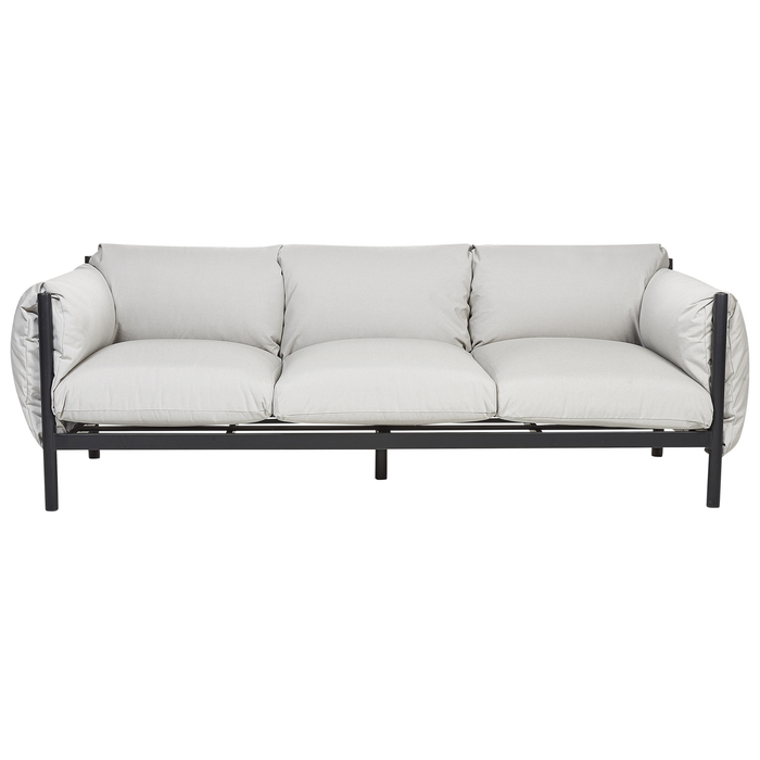Beliani - ESPERIA - Loungeset 5-zits - Lichtgrijs - Aluminium