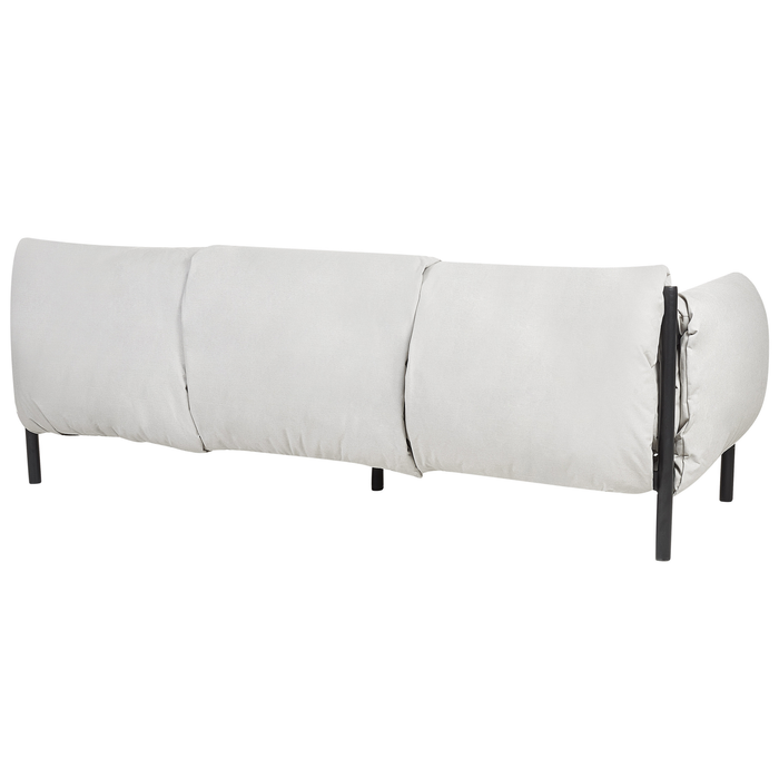 Beliani - ESPERIA - Loungeset 5-zits - Lichtgrijs - Aluminium