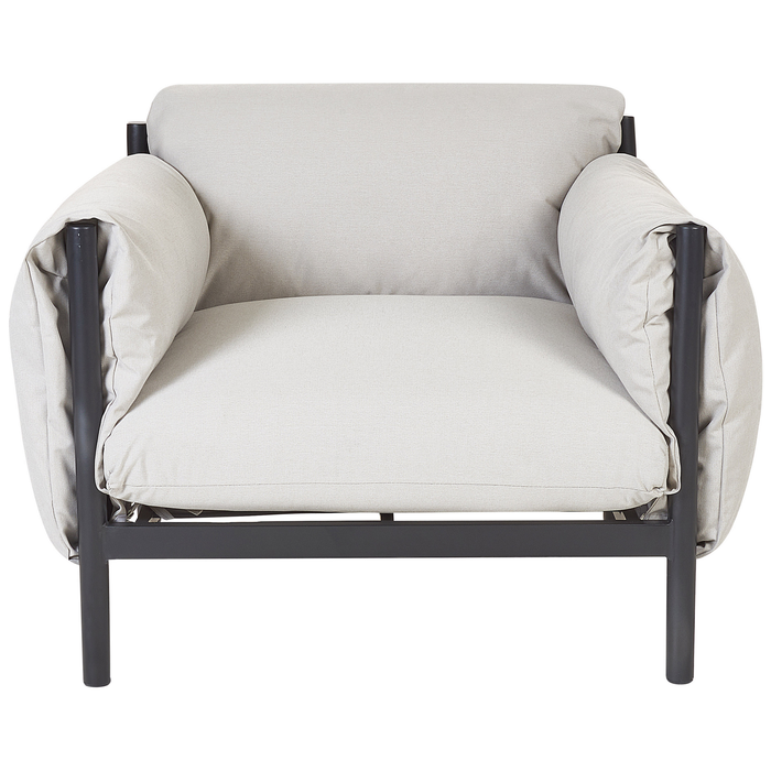 Beliani - ESPERIA - Loungeset 5-zits - Lichtgrijs - Aluminium