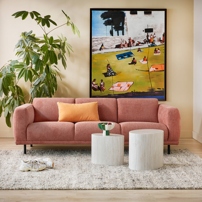 by fonQ Dice Bijzettafel Set van 2 - Ovaal - Crème