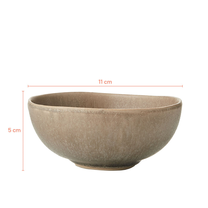 by fonQ Mixed Ceramics Kommen 4st. - Ø 11 cm - Taupe