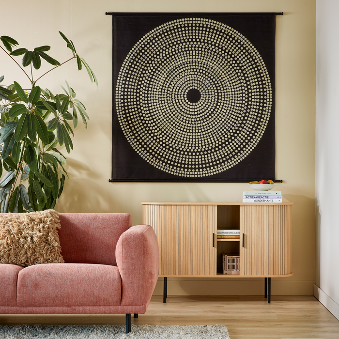 by fonQ  Samira Wandkleed - 146 x 134 cm - Cirkels