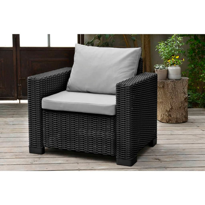 Allibert Tuinstoel California grafiet 2 st 231561
