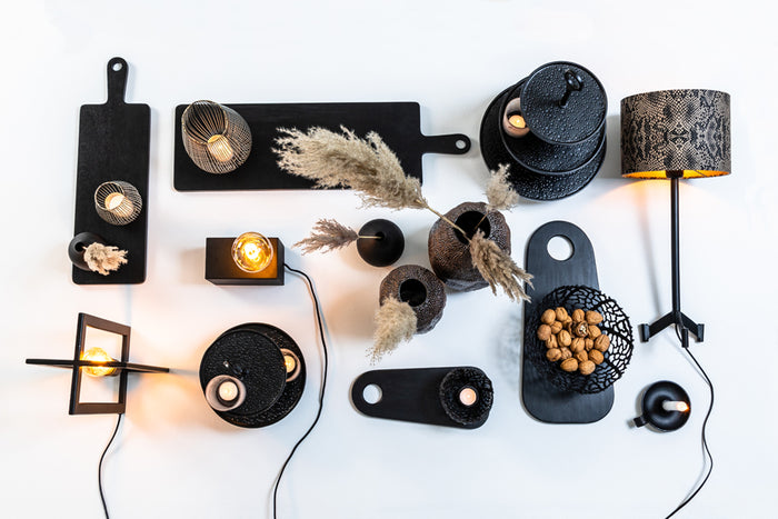 Light & Living - Lampvoet MACE - Ø15x35cm - Zwart