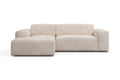 NADUVI Collection Nina Hoekbank Links - Velvet - Beige