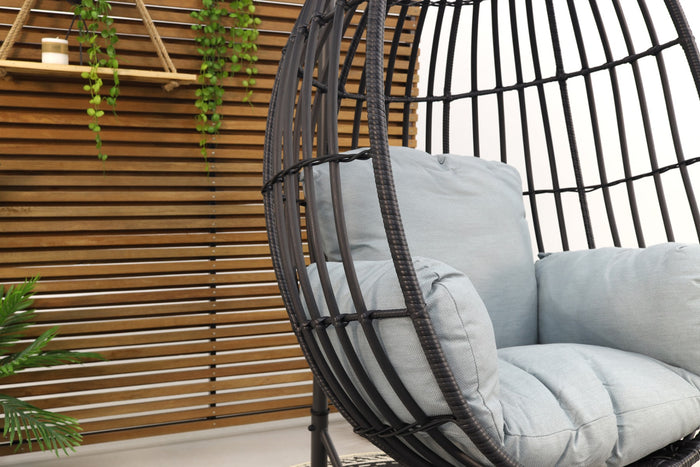 Garden Impressions Panama hangstoel -carbon black|mint grey