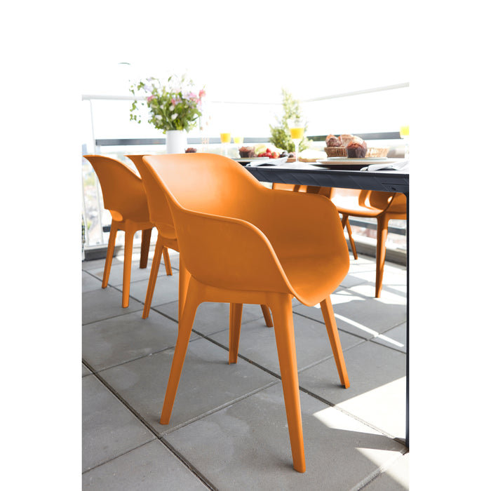 Keter Akola Tuinstoelen - 2 stuks -56.5x55x80cm - Oranje