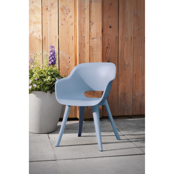 Keter Akola Tuinstoelen - 2 stuks -56.5x55x80cm - Blauw