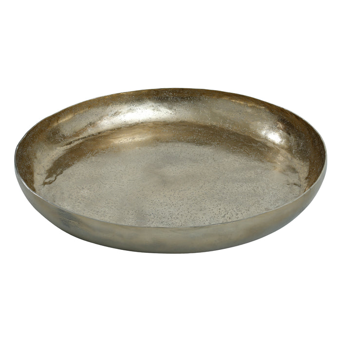 PTMD Blisse Gold aluminium hammered bowl round L