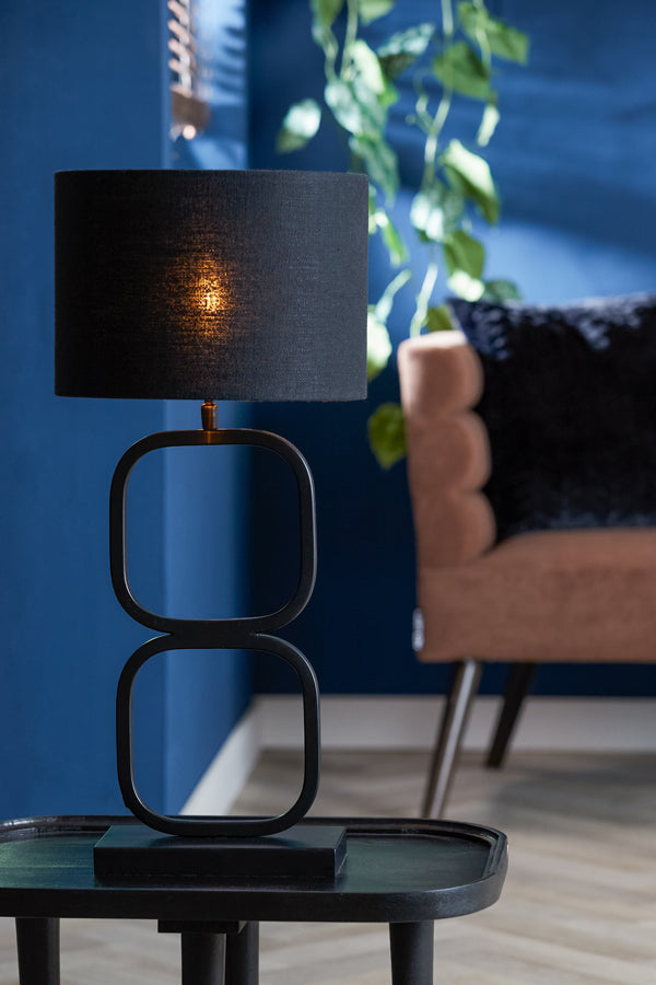 Light & Living Lampvoet Lutika - Zwart - 23x11,5x46cm