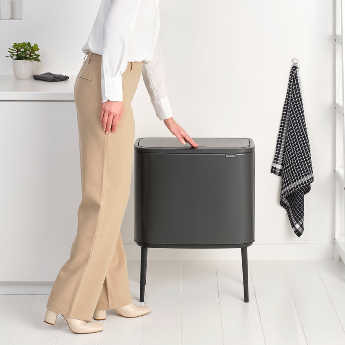 Brabantia Bo Touch Bin Afvalemmer 36 Liter - Confident Grey