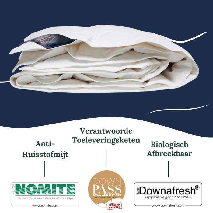 Ten Cate Dekbed - Zomerdekbed - 90% Eendendons - Dekbed 260x220 cm