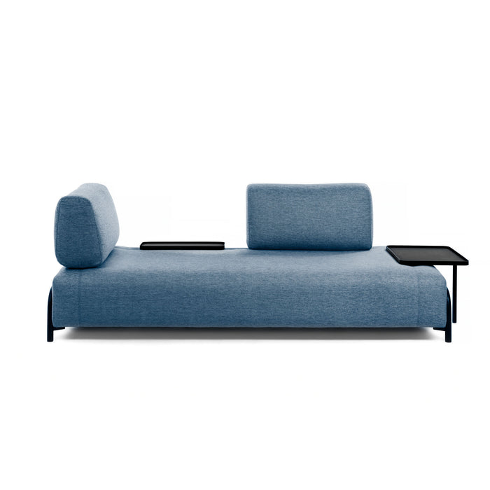 Kave Home - 3-zitsbank Compo blauw met klein dienblad 232 cm