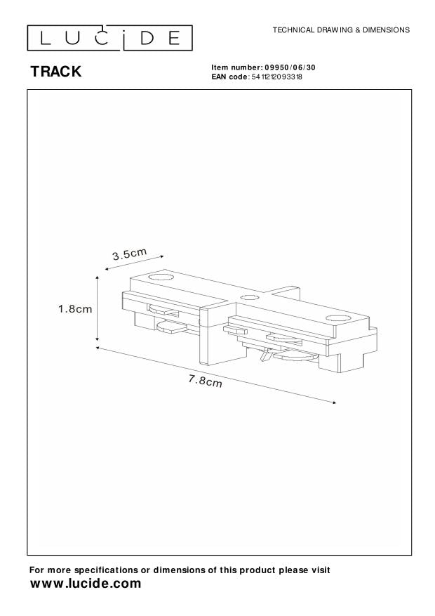 Lucide TRACK Railverlichting - Zwart