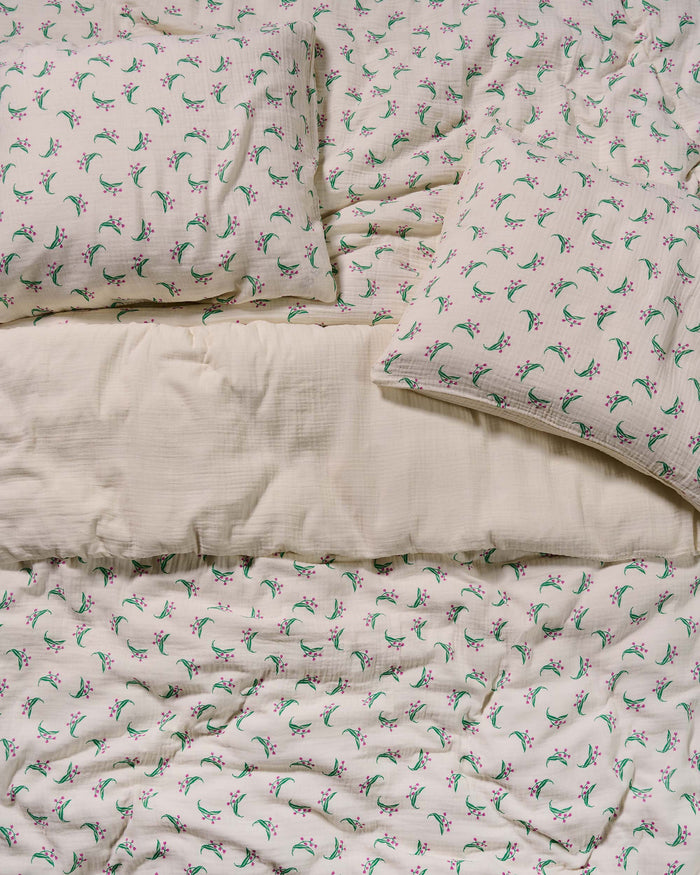 Essenza Lily melody Dekbedovertrek 240 x 220 cm - Tofu taupe