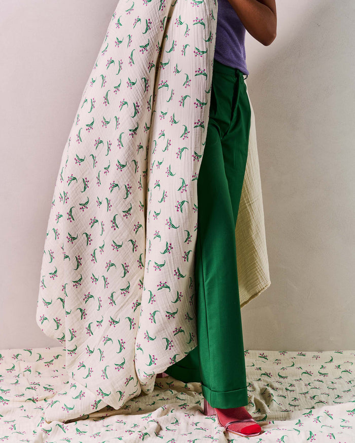 Essenza Lily melody Dekbedovertrek 240 x 220 cm - Tofu taupe