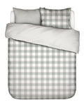 Essenza Chess Dekbedovertrek 260 x 220 cm - Dusty green