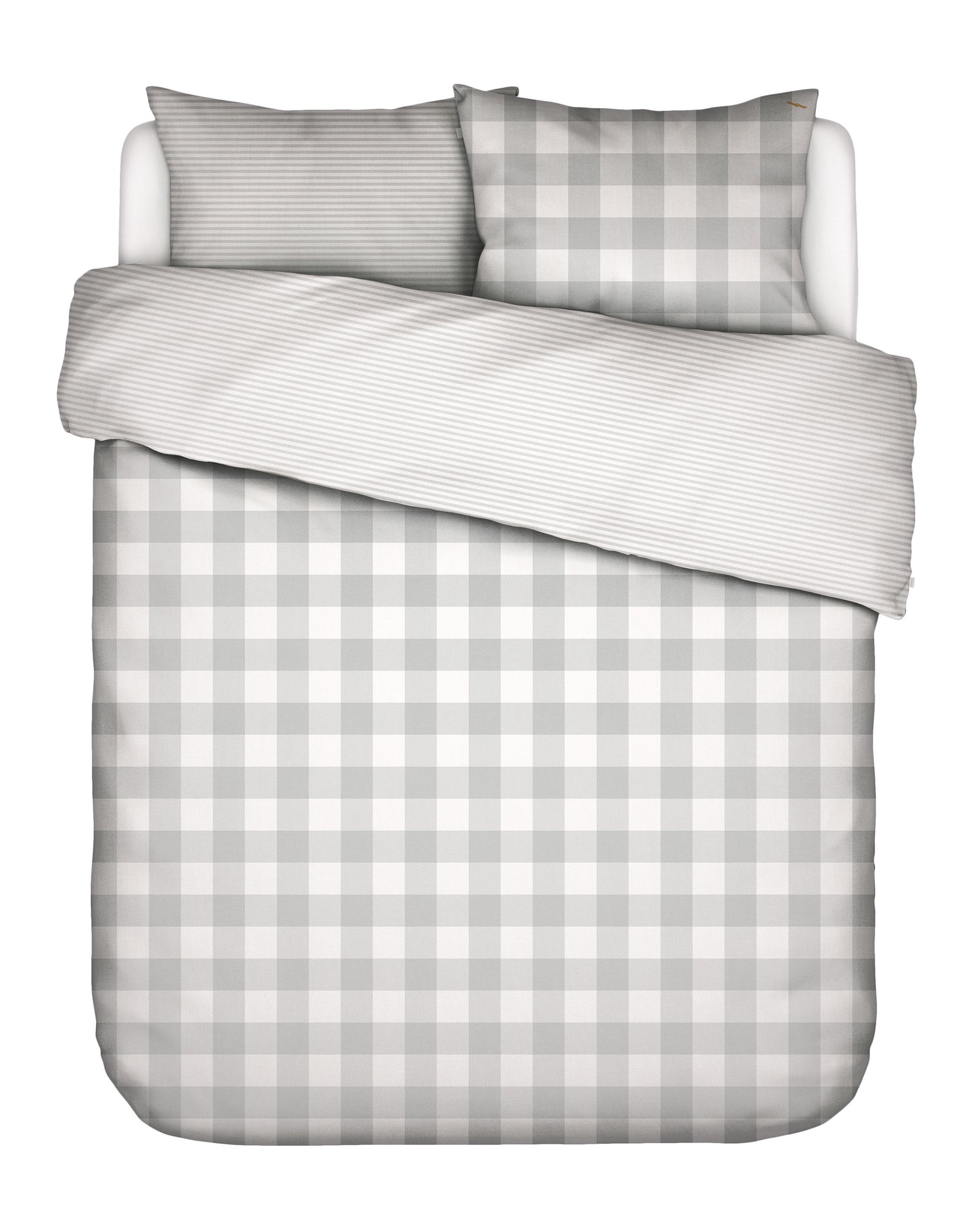 Essenza Chess Dekbedovertrek 260 x 220 cm - Grijs