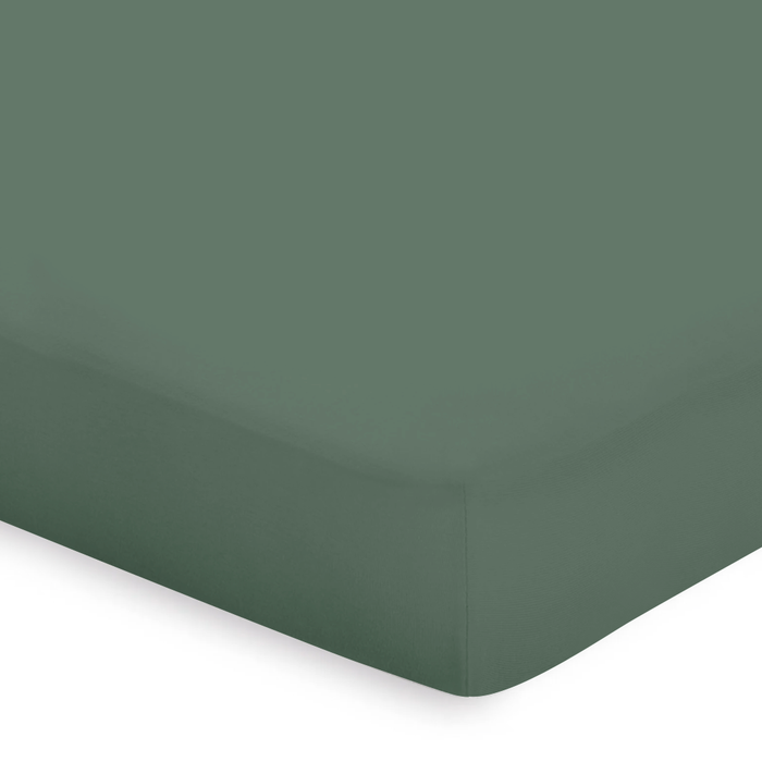 Elegance Topper Hoeslaken Katoen Perkal grenat green